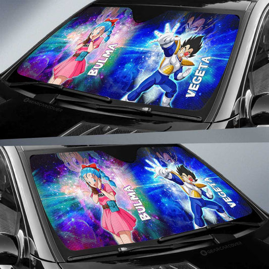 Vegeta And Bulma Car Sunshade Custom Dragon Ball Anime Car Accessories - Gearcarcover - 2