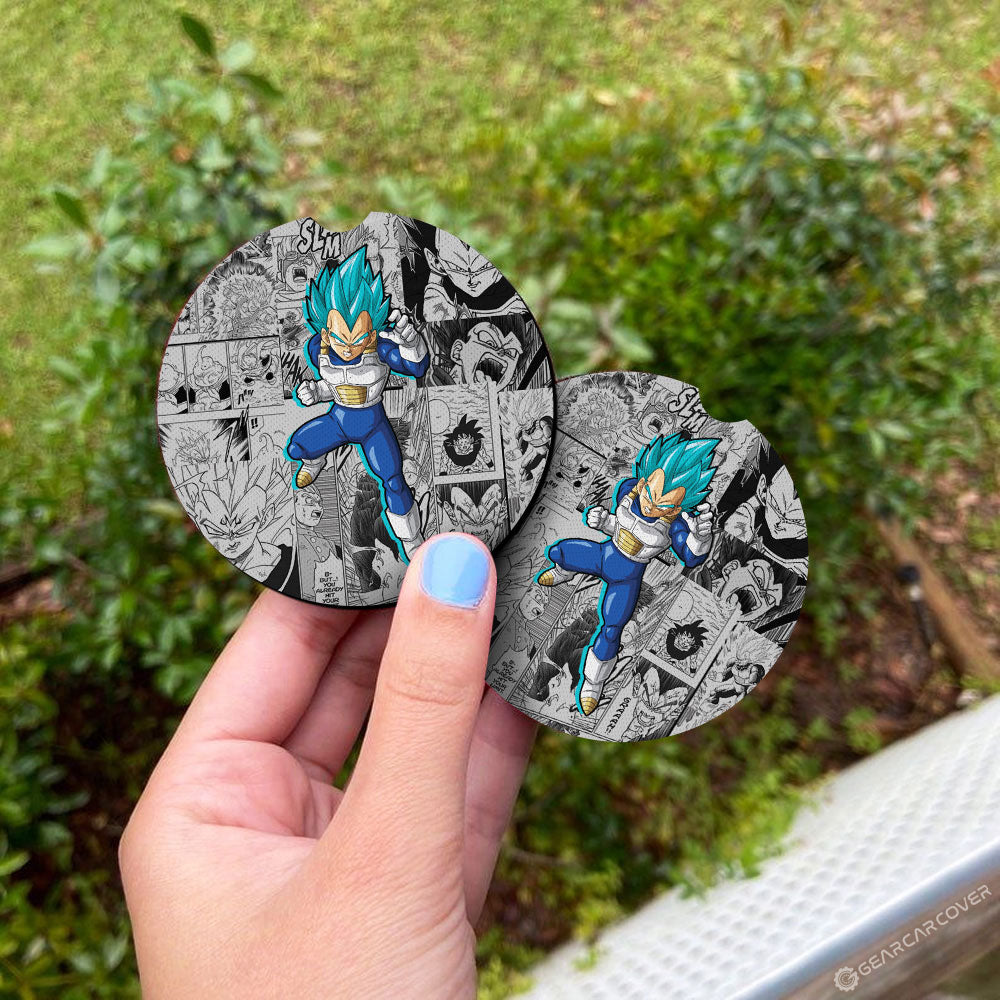 Vegeta Blue Car Coaster Set Collection - Gearcarcover - 3