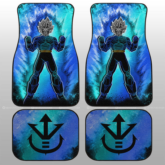 Vegeta Blue Car Floor Mats Custom Anime Car Accessories - Gearcarcover - 1
