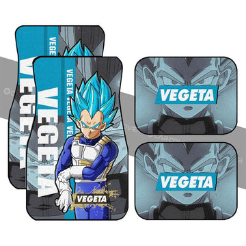 Vegeta Blue Car Floor Mats Custom Anime Dragon Ball Car Accessories - Gearcarcover - 1