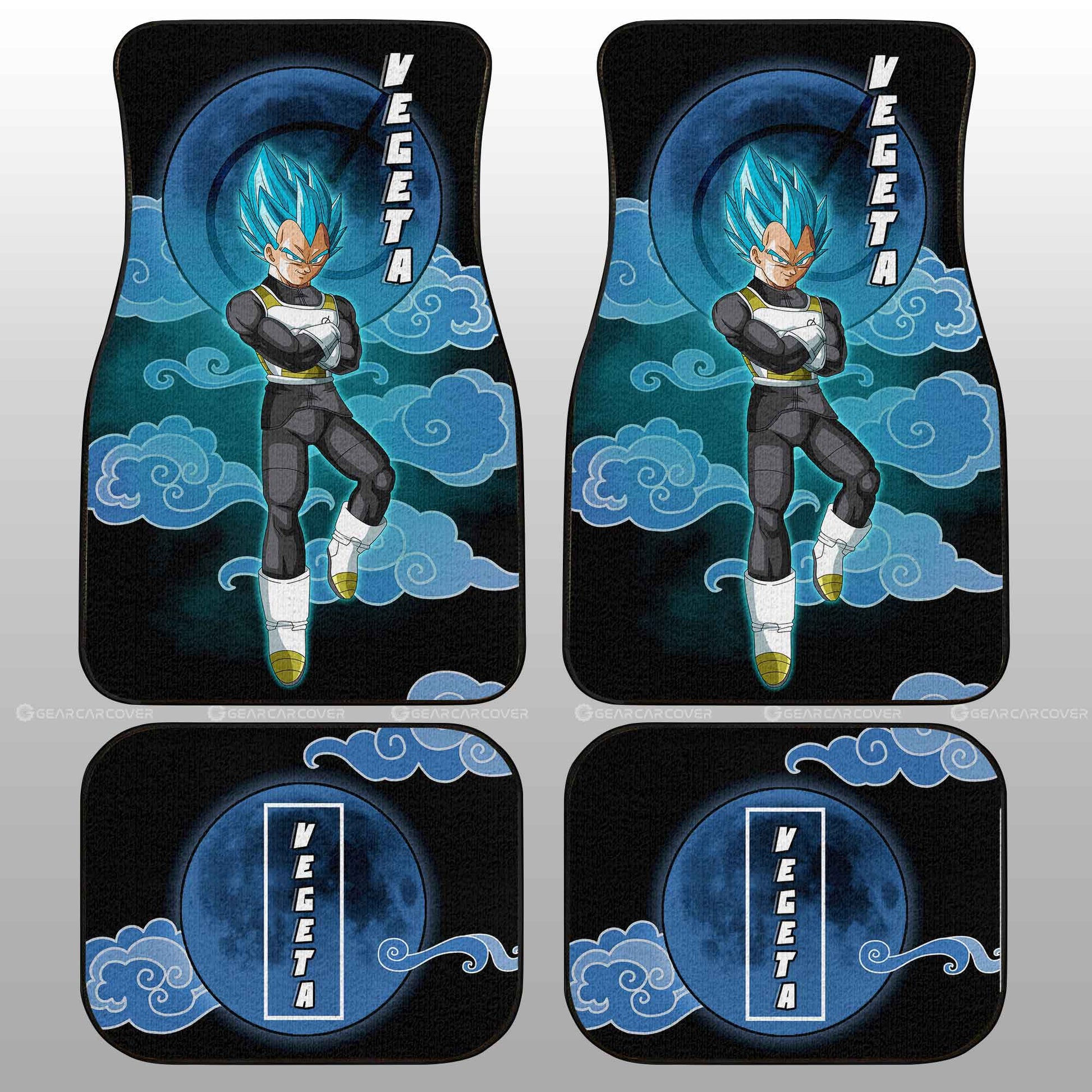 Vegeta Blue Car Floor Mats Custom Car Accessories - Gearcarcover - 2