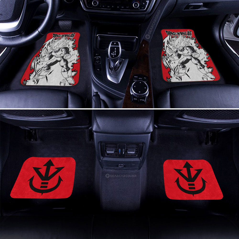 Vegeta Blue Car Floor Mats Custom Car Accessories Manga Style For Fans - Gearcarcover - 3