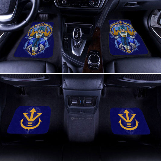 Vegeta Blue Car Floor Mats Custom Car Interior Accessories - Gearcarcover - 2