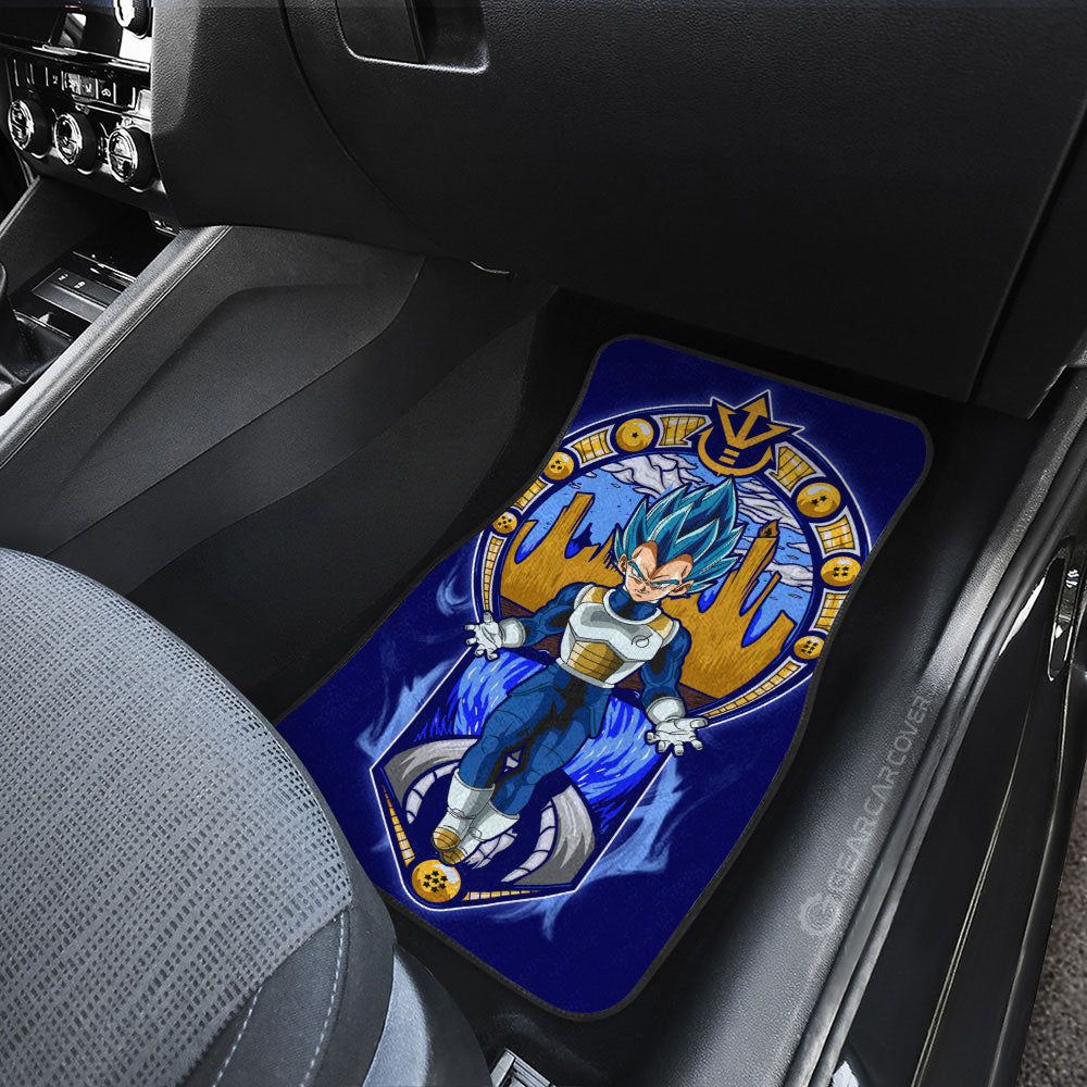 Vegeta Blue Car Floor Mats Custom Car Interior Accessories - Gearcarcover - 3