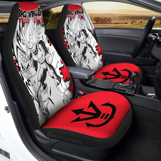 Vegeta Blue Car Seat Covers Custom Car Accessories Manga Style For Fans - Gearcarcover - 1