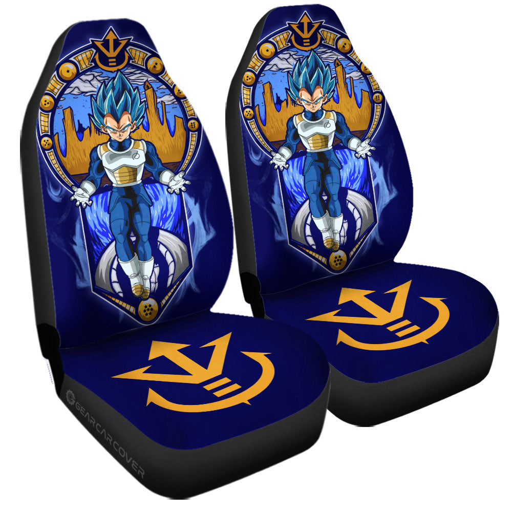 Vegeta Blue Car Seat Covers Custom Car Interior Accessories - Gearcarcover - 3