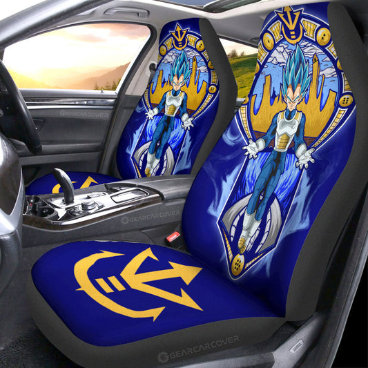 Vegeta Blue Car Seat Covers Custom Car Interior Accessories - Gearcarcover - 1