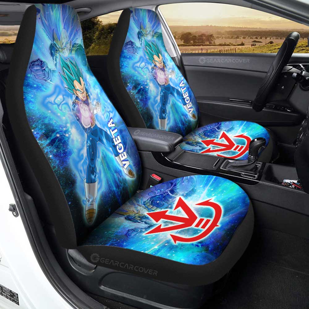 Vegeta Blue Car Seat Covers Custom Characters Car Accessories - Gearcarcover - 2