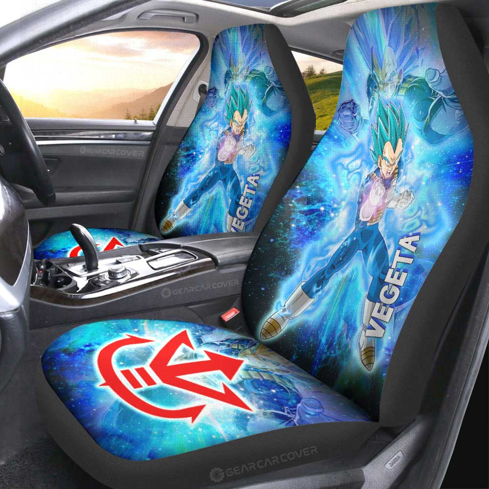 Vegeta Blue Car Seat Covers Custom Characters Car Accessories - Gearcarcover - 1
