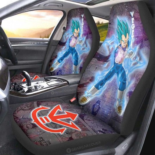 Vegeta Blue Car Seat Covers Custom Galaxy Style Car Accessories - Gearcarcover - 2