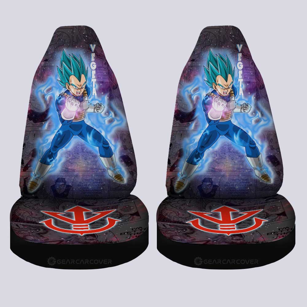 Vegeta Blue Car Seat Covers Custom Galaxy Style Car Accessories - Gearcarcover - 4