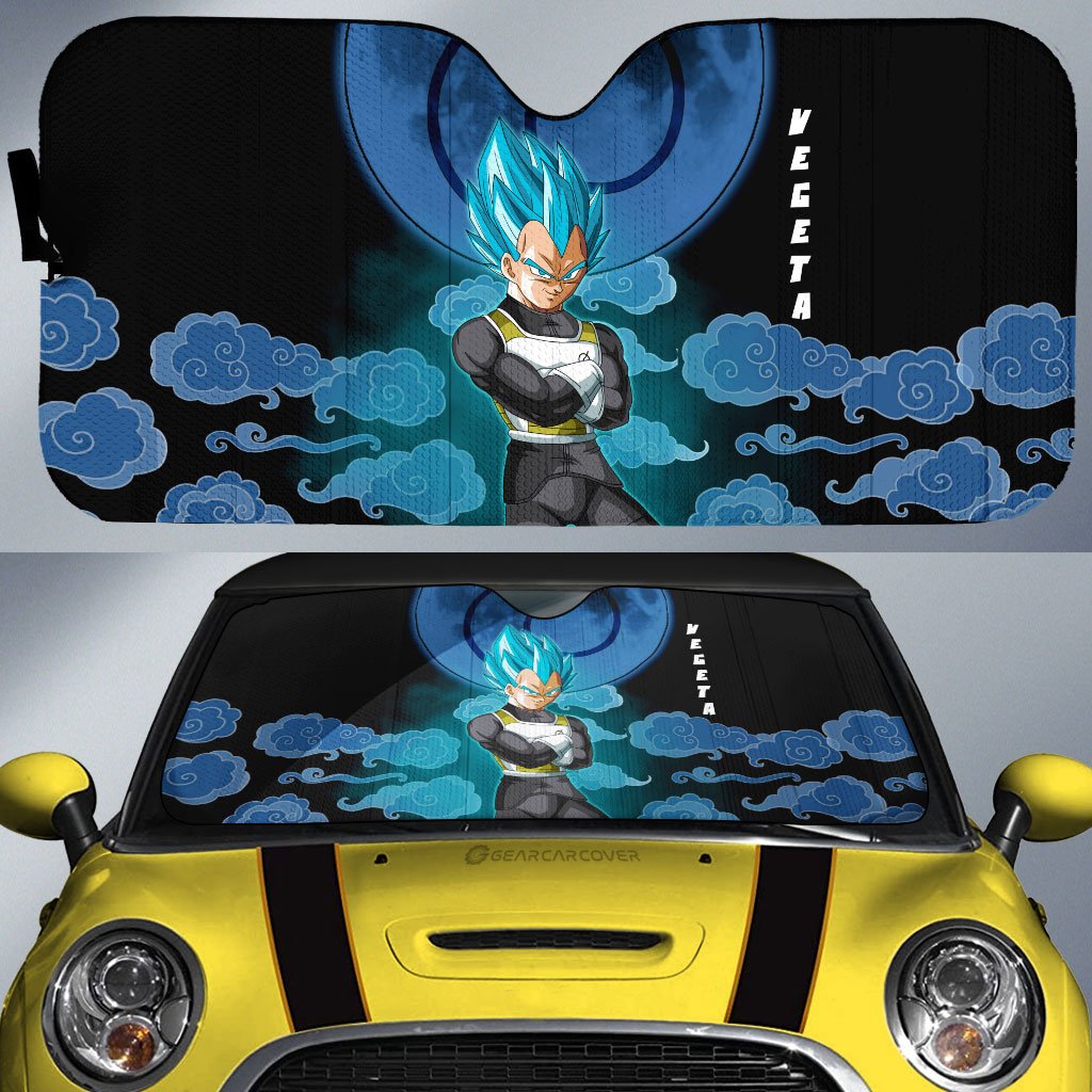 Vegeta Blue Car Sunshade Custom Car Accessories - Gearcarcover - 1