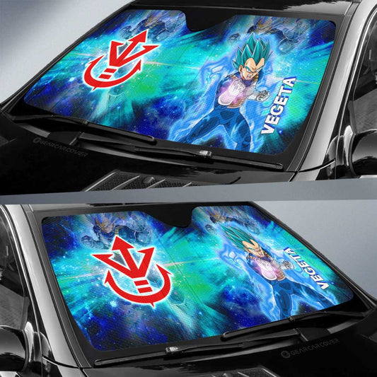 Vegeta Blue Car Sunshade Custom Characters Car Accessories - Gearcarcover - 2