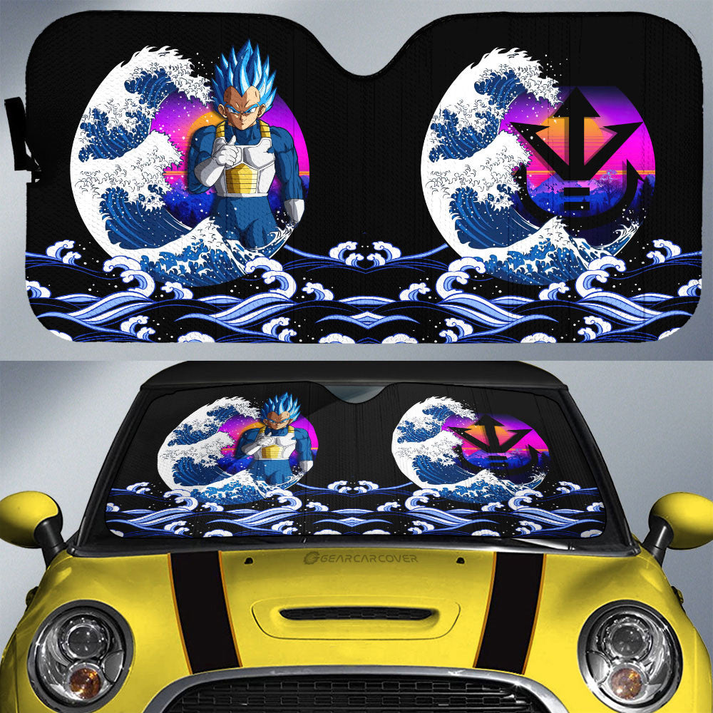 Vegeta Blue Car Sunshade Custom Dragon Ball Car Interior Accessories - Gearcarcover - 1