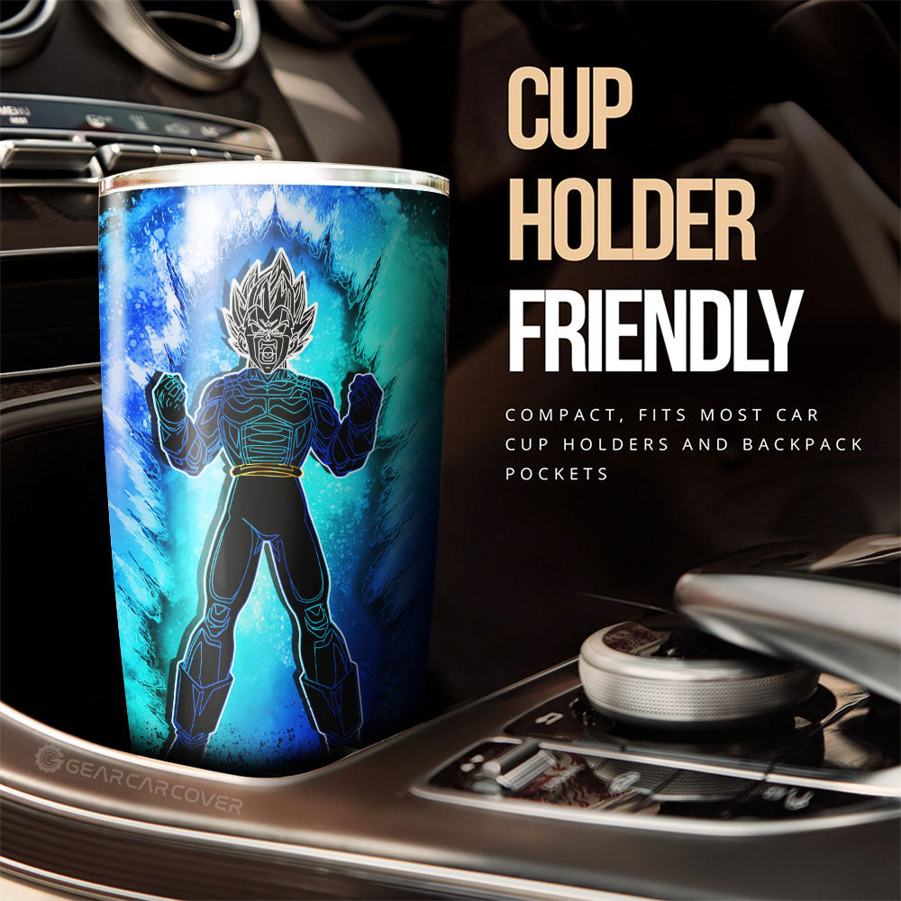 Vegeta Blue Tumbler Cup Custom Anime Car Accessories - Gearcarcover - 3