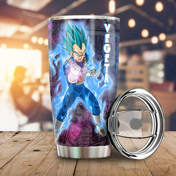 Vegeta Blue Tumbler Cup Custom Car Accessories Galaxy Style - Gearcarcover - 1