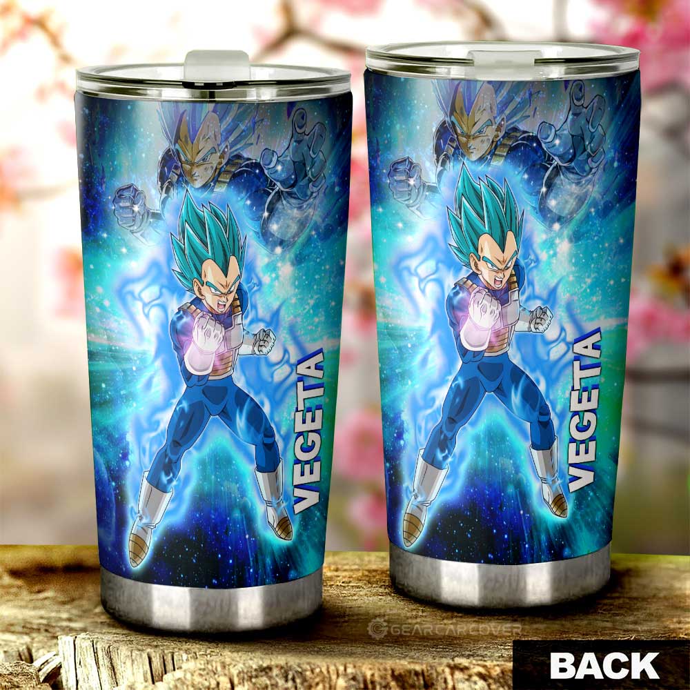 Vegeta Blue Tumbler Cup Custom Characters Dragon Ball Anime Car Interior Accessories - Gearcarcover - 2