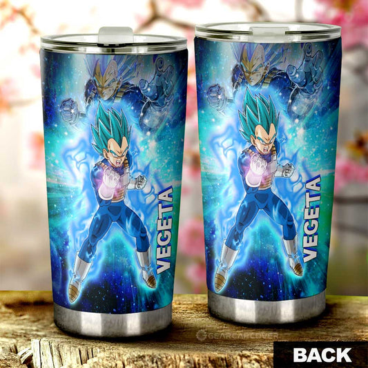 Vegeta Blue Tumbler Cup Custom Characters Dragon Ball Anime Car Interior Accessories - Gearcarcover - 2
