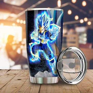 Vegeta Blue Tumbler Cup Custom Dragon Ball Anime Car Interior Accessories - Gearcarcover - 1