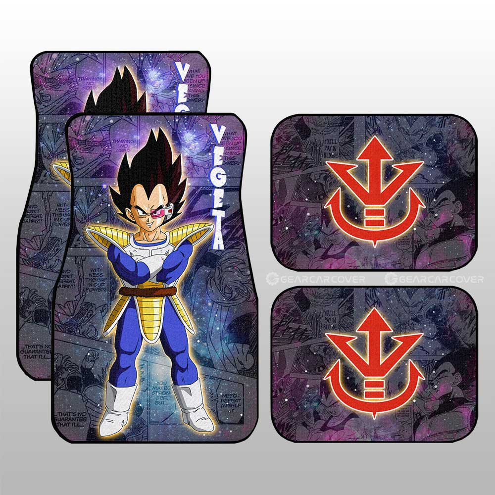 Vegeta Car Floor Mats Custom Car Accessories Manga Galaxy Style - Gearcarcover - 1