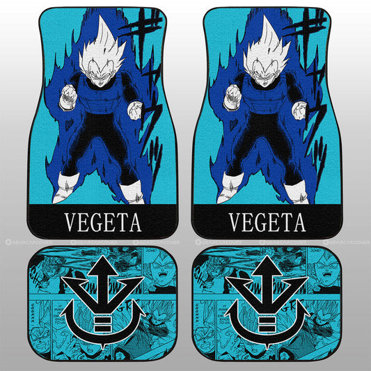 Vegeta Car Floor Mats Custom Manga Color Blue - Gearcarcover - 2