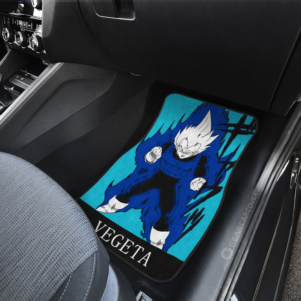 Vegeta Car Floor Mats Custom Manga Color Blue - Gearcarcover - 4