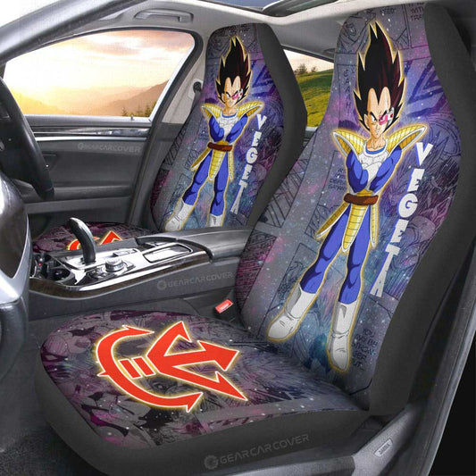 Vegeta Car Seat Covers Custom Car Accessories Manga Galaxy Style - Gearcarcover - 2