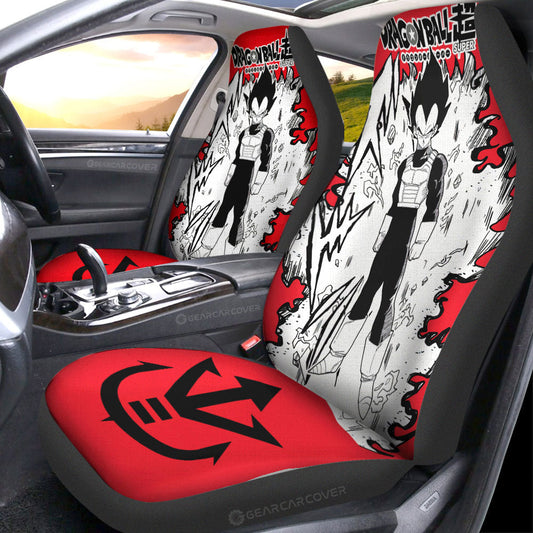Vegeta Car Seat Covers Custom Car Accessories Manga Style For Fans - Gearcarcover - 2