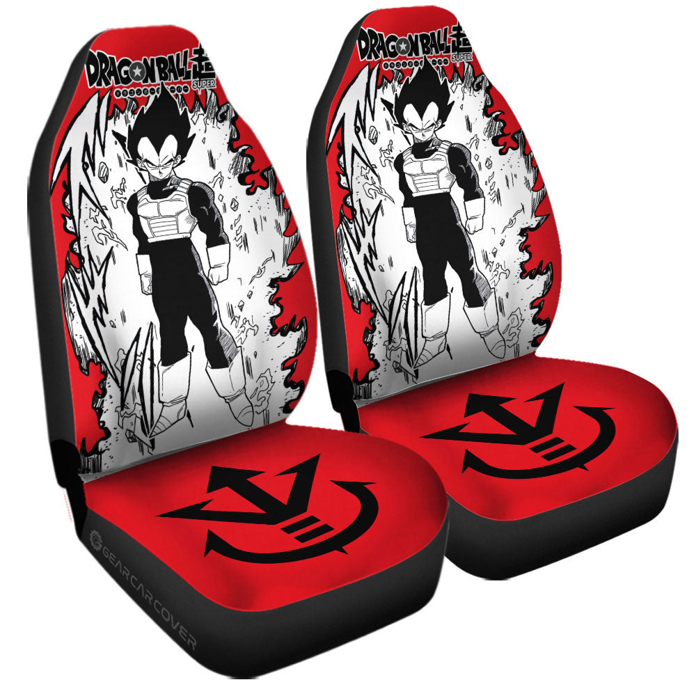 Vegeta Car Seat Covers Custom Car Accessories Manga Style For Fans - Gearcarcover - 3