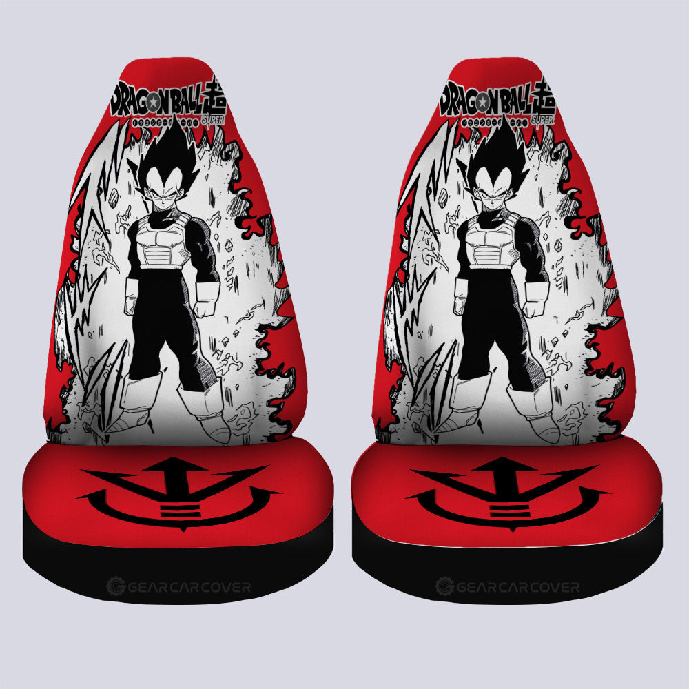 Vegeta Car Seat Covers Custom Car Accessories Manga Style For Fans - Gearcarcover - 4