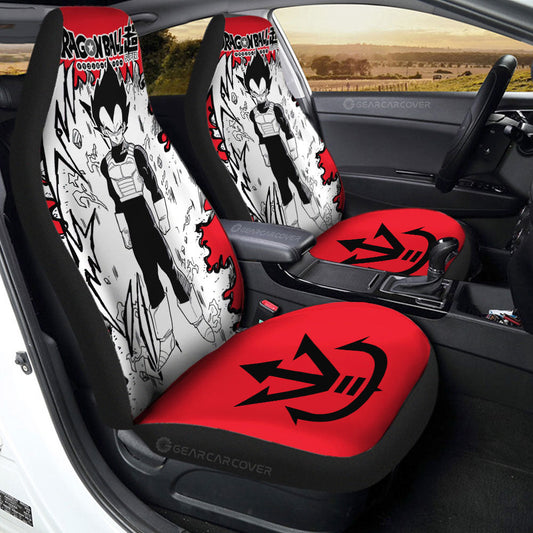 Vegeta Car Seat Covers Custom Car Accessories Manga Style For Fans - Gearcarcover - 1