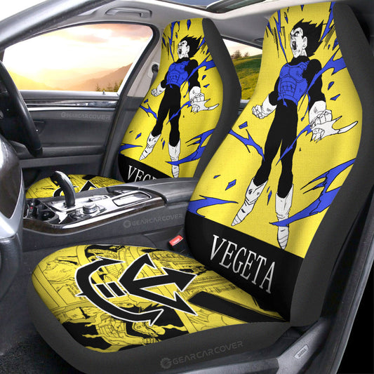 Vegeta Car Seat Covers Custom Manga Color Style - Gearcarcover - 2