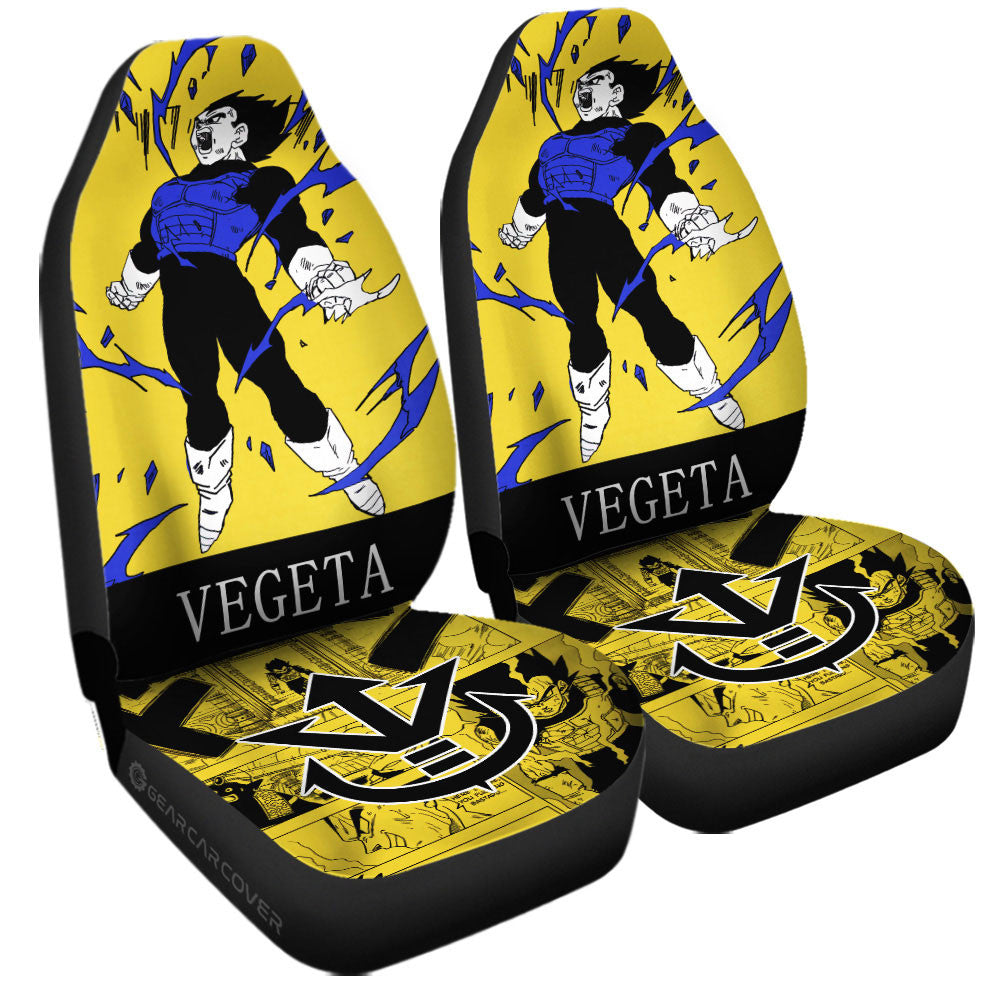 Vegeta Car Seat Covers Custom Manga Color Style - Gearcarcover - 3