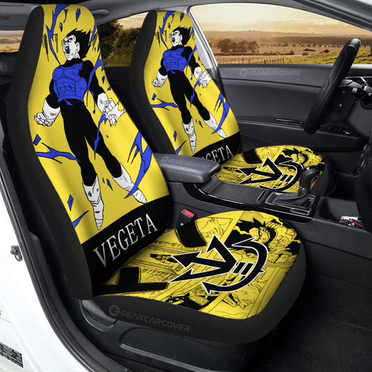Vegeta Car Seat Covers Custom Manga Color Style - Gearcarcover - 1