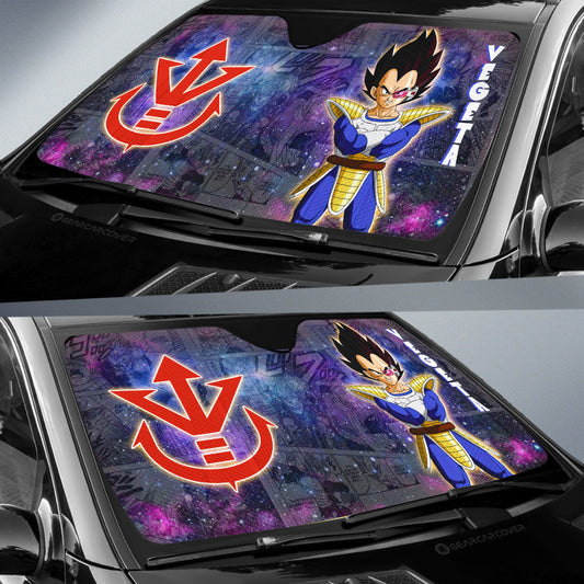 Vegeta Car Sunshade Custom Car Accessories Manga Galaxy Style - Gearcarcover - 2