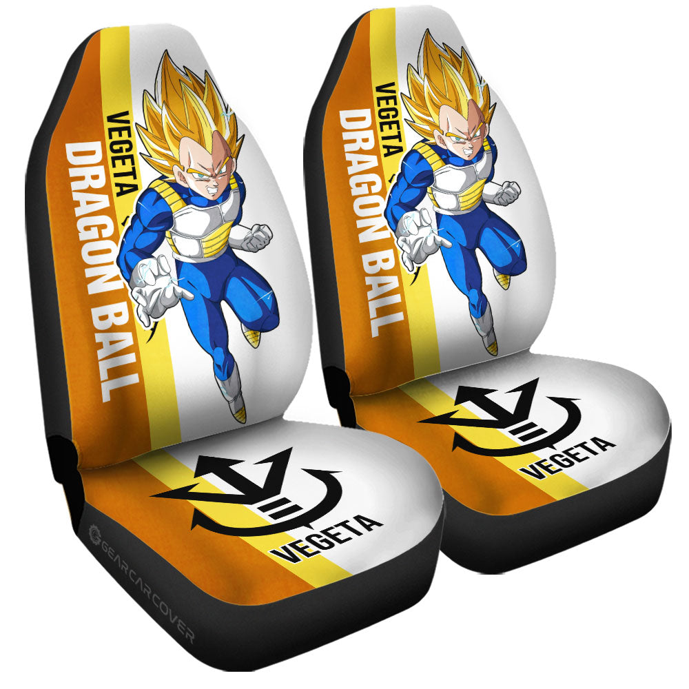 Vegeta SSJ Car Seat Covers Custom Car Accessories For Fans - Gearcarcover - 3