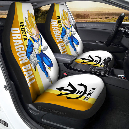 Vegeta SSJ Car Seat Covers Custom Car Accessories For Fans - Gearcarcover - 1
