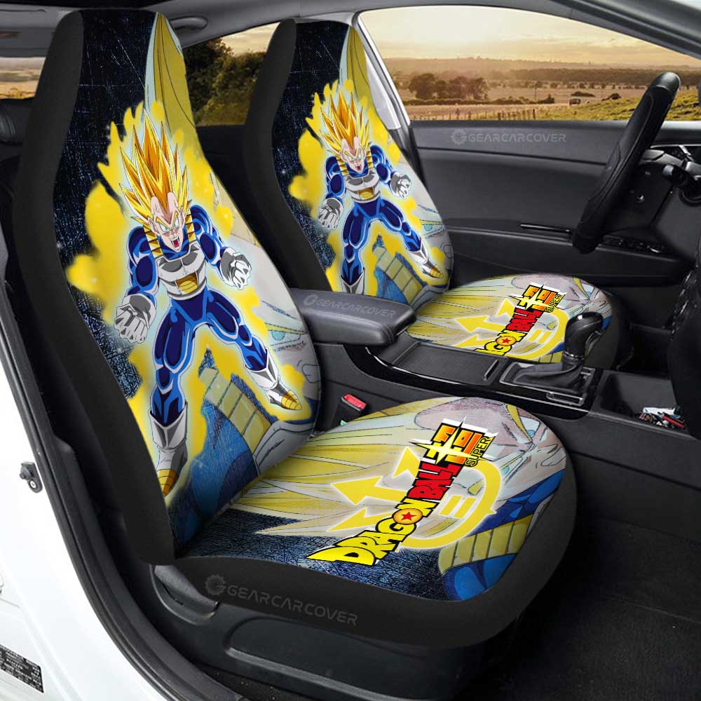 Vegeta SSJ Car Seat Covers Custom Car Accessories - Gearcarcover - 3