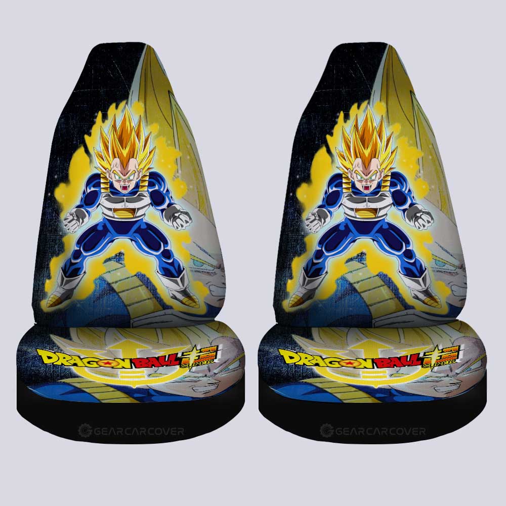 Vegeta SSJ Car Seat Covers Custom Car Accessories - Gearcarcover - 1