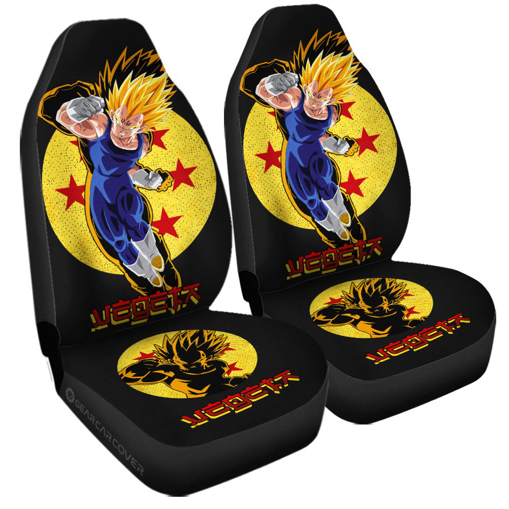 Vegeta SSJ Car Seat Covers Custom Car Accessories - Gearcarcover - 3