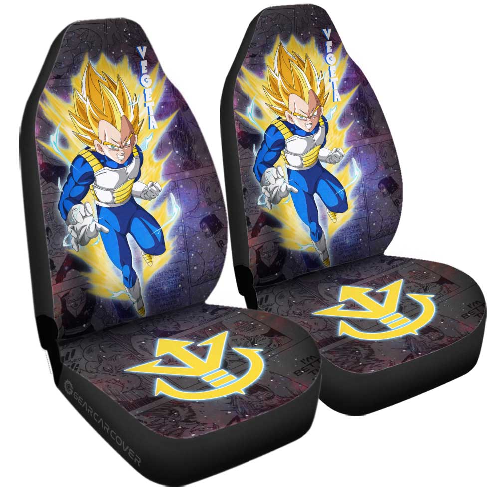 Vegeta SSJ Car Seat Covers Custom Galaxy Style Car Accessories - Gearcarcover - 3