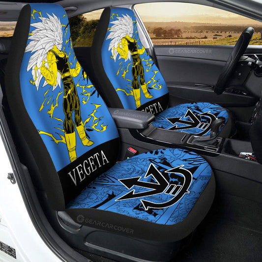 Vegeta SSJ Car Seat Covers Custom Manga Color Style - Gearcarcover - 1