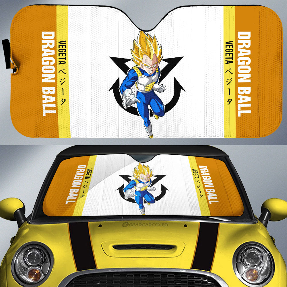 Vegeta SSJ Car Sunshade Custom Car Accessories For Fans - Gearcarcover - 1