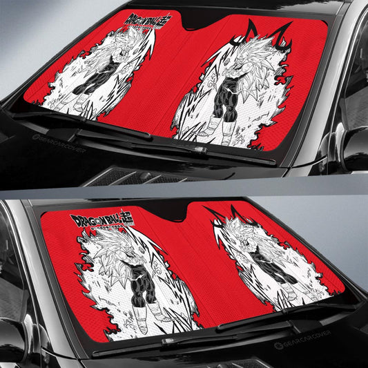 Vegeta SSJ Car Sunshade Custom Car Accessories Manga Style - Gearcarcover - 2