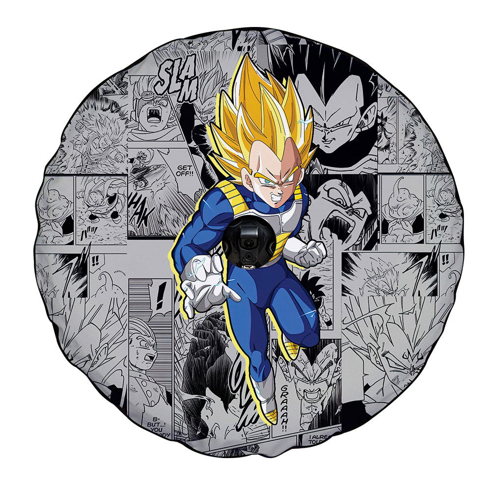 Vegeta SSJ Spare Tire Covers Camera Hole Collection - Gearcarcover - 4