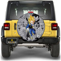 Vegeta SSJ Spare Tire Covers Camera Hole Collection - Gearcarcover - 1