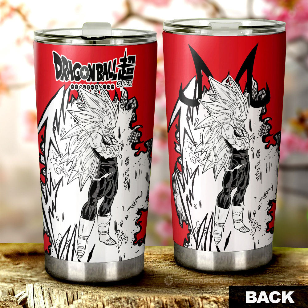 Vegeta SSJ Tumbler Cup Custom Car Accessories Manga Style - Gearcarcover - 3