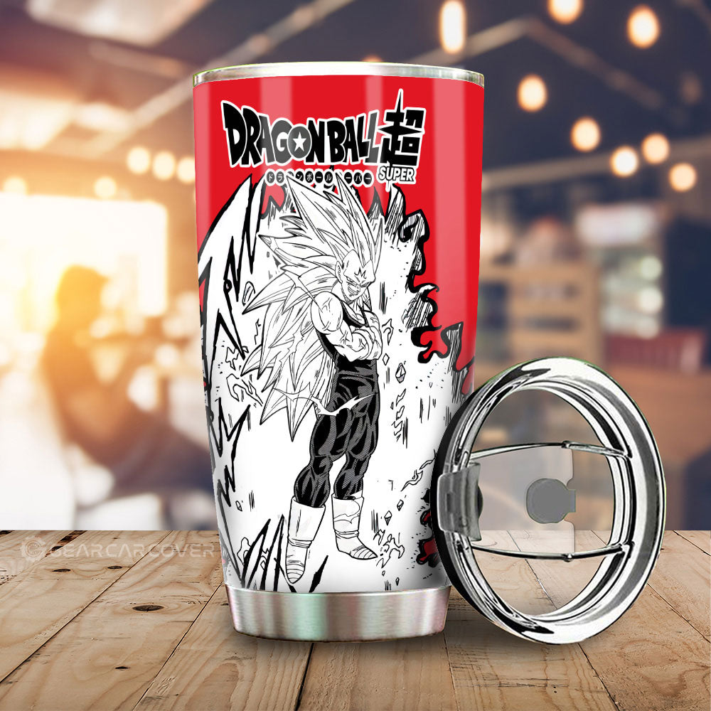 Vegeta SSJ Tumbler Cup Custom Car Accessories Manga Style - Gearcarcover - 1