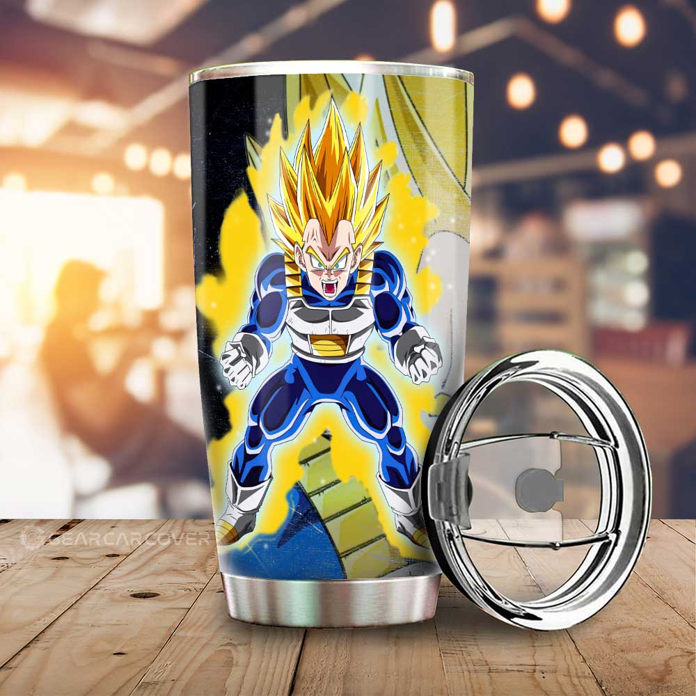 Vegeta SSJ Tumbler Cup Custom Car Interior Accessories - Gearcarcover - 1