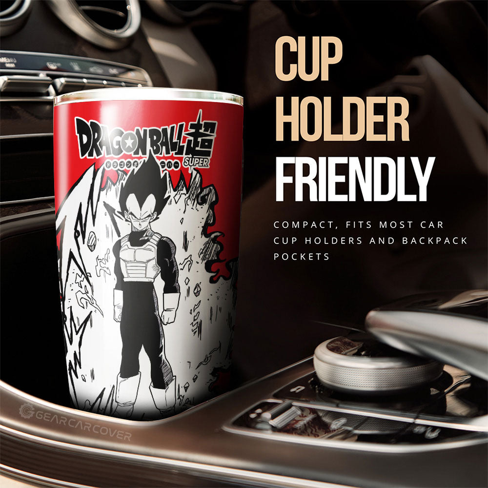 Vegeta Tumbler Cup Custom Car Accessories Manga Style For Fans - Gearcarcover - 2